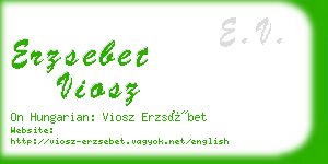erzsebet viosz business card